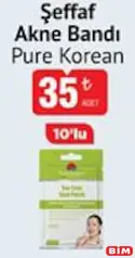PURE KOREAN ŞEFFAF AKNE BANDI 10'LU fiyat ve kampanya bilgisi